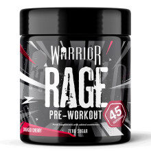 Warrior Rage Pre Workout Powder 392g (45 Servings) – 300mg Caffeine High Stim Energy Drink Supplement + Beta-Alanine, Creatine, BCAA, Taurine, Citru