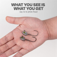 15-Pack Screw Lock Swimbait Jig Heads - 3D Chartreuse Eyes 1/8 3/16 1/4 3/8 1/2 Oz, 3/0 & 4/0 Fishing Hooks
