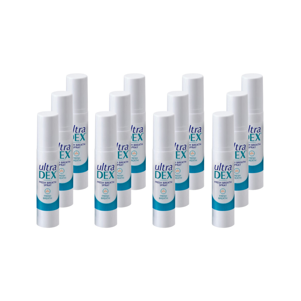 Ultradex White Fresh Breath Oral Spray 12 X 9 Ml, 9 Ml (Pack Of 12)