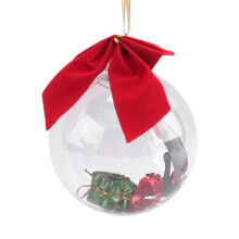 Christmas Ornament  Xmas Tree Decorations Clear Bauble Ornament House Hanging  Exquisite Gift-Black Cats