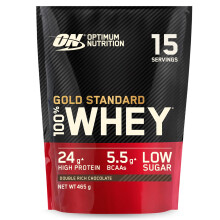 Optimum Nutrition 100% Gold Standard Whey Protein Powder, 24g Protein, Double Rich Chocolate, BCAA, low-sugar, Fast‑Digesting Isolate for Muscle Gai