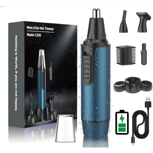 Nose Hair Trimmer for Men 2026 Painless Noses Trimmer Rechargeable Nasal Hair Trimmers for Men,Professional Nose Hair Trimmer with IPX7 Waterproof,Du
