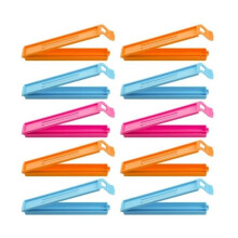 Set van 10 voedselsluitclips, 10,5 cm herbruikbare plastic zaksluitclips voor keukenverpakkingen