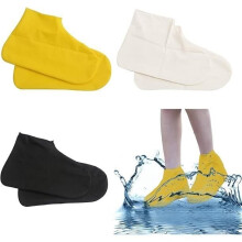 Waterdichte schoenovertrekken - Merkloos - Maat L - Antislip rubber - 3 paar - Lichtgewicht en opvouwbaar