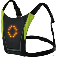 48 LED-knipperlichtend fietsvest - Verstelbare bandjes - Draadloze afstandsbediening voor fietsers, motorrijders, hardlopers, wandelaars