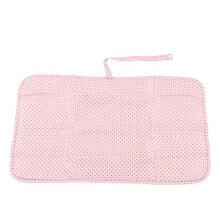 Vvikizy Babyverschoonmatje, waterdicht en opvouwbaar, draagbaar, nylon, afneembaar beddengoed, regenboogroze