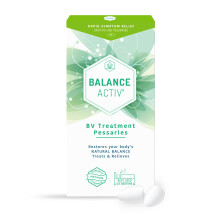 Balance Activ BV Pessaries, Bacterial Vaginosis Treatment for Women, Rapid Relief of Odour, Discomfort & Discharge, 7 Single Use Applications (Pack o
