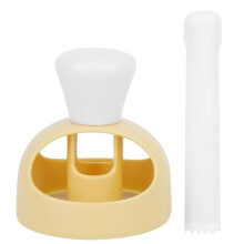 Bakvorm - VINGVO - Donutmaker - Kunststof - Geel - 8x8 cm