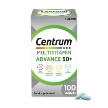 Centrum Advance 50+ Tablets Multivitamin & Mineral Supplements, with 24 essential nutrients, including vitamin D, C, Zinc, 100 ct (Product may vary).