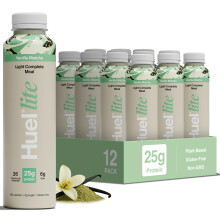 Huel Lite Ready to Drink, 12 x 500ml Bottles, Vanilla Matcha Flavour 25g Protein Shake, 190 Calories Meal Replacement Shake, Low Sugar, High Fibre, V