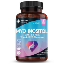 Myo-Inositol PCOS Supplement - Myo Inositol Capsules PCOS Supplement Enriched with Folic Acid, Vitamin B12 and Chromium - Hormone Balance for Women 1
