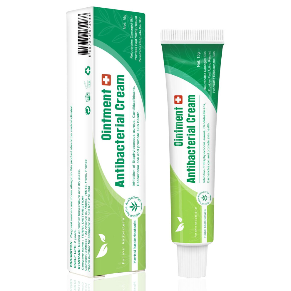 Jcgjc Cream Antibacterial Antibiotic For Skin Infection, Anti Itch S Soothing Ointment For Sensitive Skin, Relieves Itchy Skin, Disinfection, A