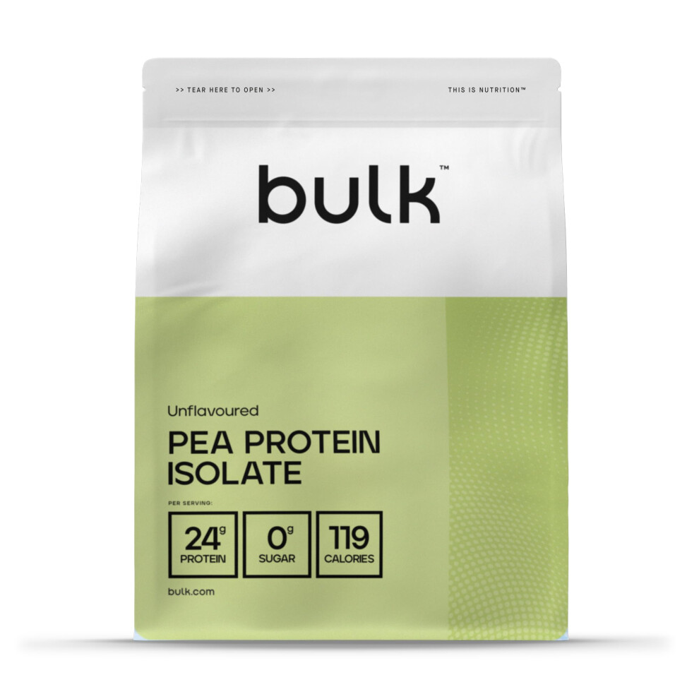 Bulk Pea Protein Isolate Powder, Vegan Protein Shake, 1 Kg, 33 Servings, Packaging May Vary