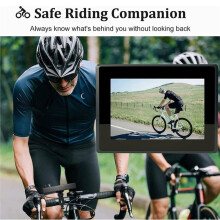 1080P Bike Bicycle Mirror 4.3" Screen Night Vision Handlebar Camera Bicycle Rear View Camera Handlebar Camera for Ebike