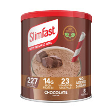 SlimFast • Meal Replacement Powder • Chocolate Flavour • Weight Loss Formula • 225 Cals • 14g Protein • 23 Vitamins + Minerals • No Adde