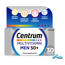 Centrum Men 50+ Multivitamins & Mineral Supplements, 23 essential nutrients including vitamin D, C, Zinc, Daily Multivitamin Tablets, 30ct (Product m