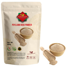 Psyllium Husk Powder 500g | 100% Pure Natural Fibre | Vegan Non-GMO | High Soluble Fibre | Ideal for Baking, Smoothies & Fibre Drinks | Fine Ground P
