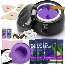 ANRUZ Premium Waxing Kit, Digital Wax Kit for Hair Removal, Wax Warmer Kit with 70 Items,Wax Pot for Waxing Professional -at Home Wax Machine for Ful
