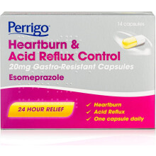 Esomeprazole 20mg Heartburn & Acid Reflux Control – 24-Hour Acid Reducer for Indigestion & Heartburn – Fast-Acting, Delayed-Release Capsules – R