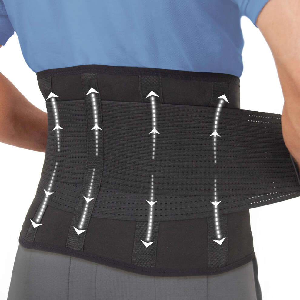 Clever Yellow Premium Back Support Belt, Back Brace, Lumbar Support Belt, Lower Back Support For Men And Women, Back Braces For Lower Back Pain, Scia