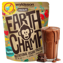 Vegan Protein Powder EarthChamp by Wyldsson - Plant Based Chocolate Protein Powder Shake, Dairy Free, Gluten Free, Lactose Free Protien Powder (2kg N
