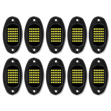 10 X Pure White LED Rock Lights Underbody Glow Lamp for Offroad SUV Pickup Truck