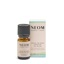 NEOM Focus The Mind Essential Oil Blend,10ml | Pine, Cedarwood & Eucalyptus | Woody Undertones I Refreshing and Calming I Boosts Concentration I Use