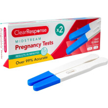 FERRIS Midstream Pregnancy Tests – 2 Pack | Early Detection HCG Home Test Sticks | Fast, Clear Results in Minutes | Over 99% Laboratory Accuracy | E