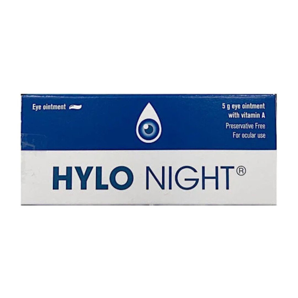 Fylde Clinic Night Eye Ointment - Preservative & Phosphate-Free Eye Cream For Dry Eyes While Sleeping 5G