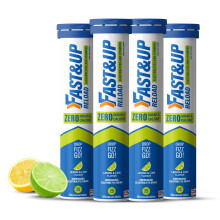 Fast&Up Reload Zero Electrolyte Tablets | Zero Sugar & Calories | Lemon & Lime Flavour | 100 Effervescent Tablets with Vitamin C & B12 | Instant Hydr