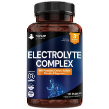 Electrolytes Tablets - High Strength Rehydration Tablets - with Potassium, Calcium, Sodium, Chloride, and Magnesium Fasting Keto Electrolytes Vegan M