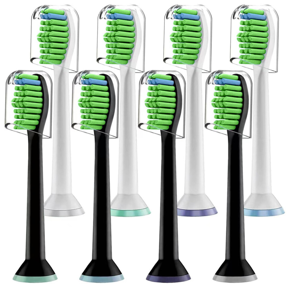Brillfresh Toothbrush Heads Compatible With Philips Sonicare Electric Toothbrushes, 8Pcs Replacement Brush Heads Fit For Any Philips Sonicare Snap-On Toothbrush