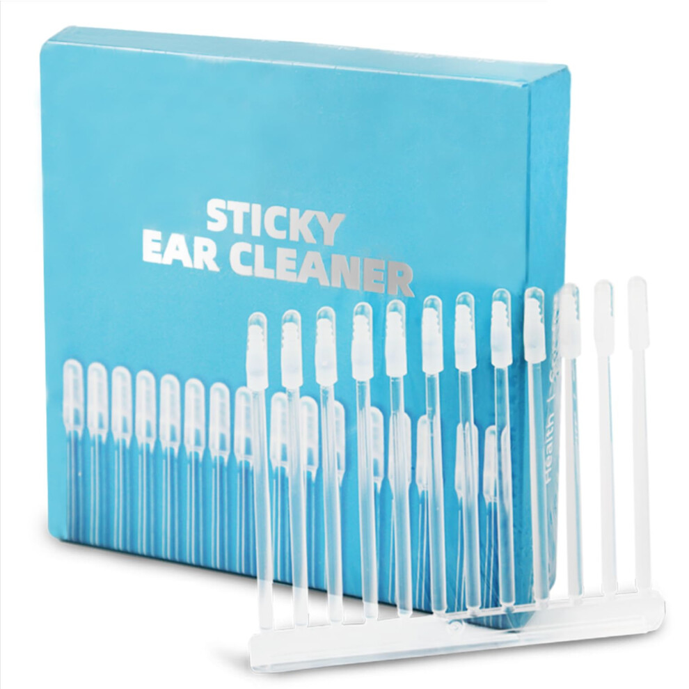 Yigaarui Ear Wax Removalï¼24Pcs Sticky Cotton Swabs Professional Ear Cleaner Set Earwax Removal Tool,Reusable Ear Sticky Cotton Buds Wax Removal Set For Child