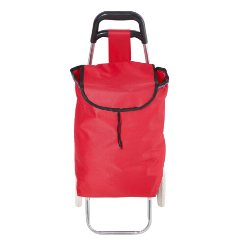 Living And Home Portable 2-Wheel Shopping Trolley, Red 1