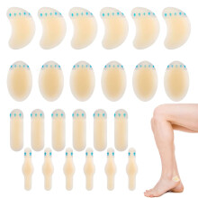 24 PCS Invisible Hydrocolloid Blister Plasters - Waterproof Cushion Protector for Feet, Heels, Fingers, Toes, and Forefoot