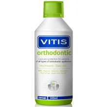Vitis Orthodontic Mouthwash 500ml - Alcohol-Free Mouthwash for Braces, Gum Prote