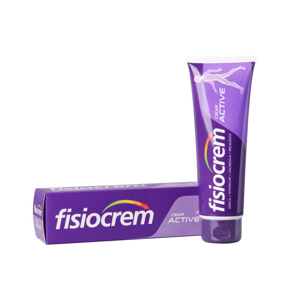 Fisiocrem Cream Active - Herbal Moisturising Massage Rub For Neck, Shoulders & Back Comfort - Contains Arnica Montana - Trusted 30+ Years - 250Ml