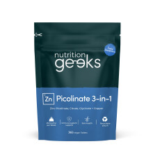 Zinc Supplements 25mg - 12 Month Supply with Zinc Picolinate, Bisglycinate and C