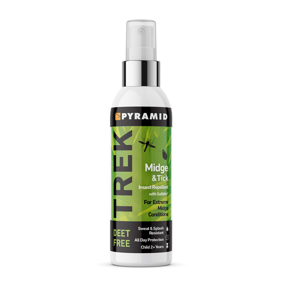 Pyramid Trek Midge & Tick No Deet Midge/Tick/Mosquito Repellent Deet