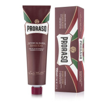 Proraso Shaving Cream Tube, 150ml, Intensely Nourishing and Moisturising Shaving Cream for Men with Sandalwood Oil and Shea Butter, Made in Italy, Re