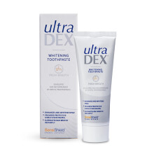 UltraDEX Whitening Toothpaste + Enamel Defense, Clinically Proven 12hr Bad Breat