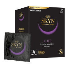 SKYN LifeStyles Elite Condoms, Synthhetic Polyisoprene Condoms, Non Latex, 36 Count (Packaging May Vary)