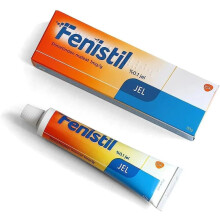 Fenistil Gel 30g Insect Bites -, Skin Allergies, Sunburn, and Dermatitis Itch Treatment – Fast-Acting Topical Antihistamine Gel for Itchy, Irritated