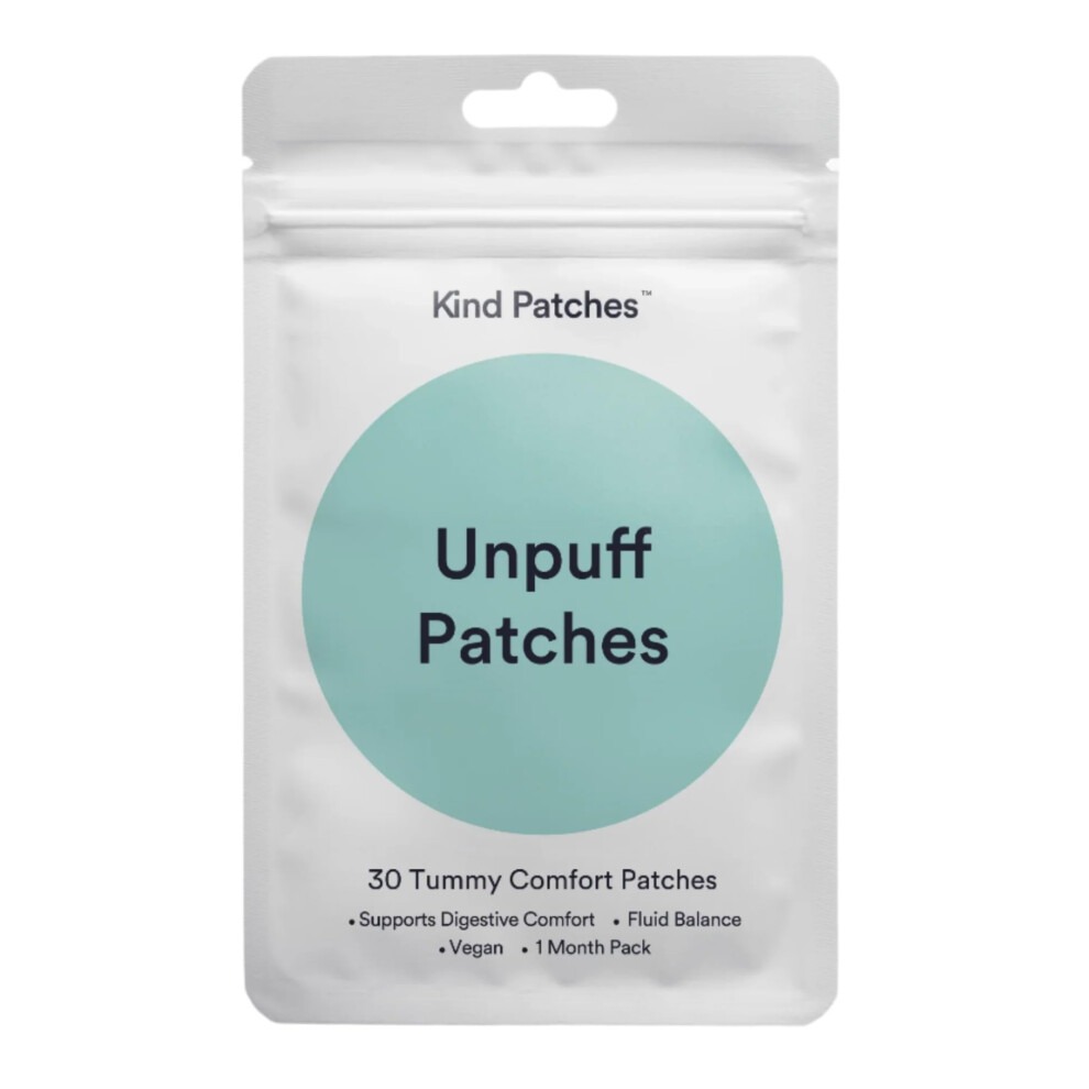 Kind Patches | Unpuff Patches | Detox Vitamin Patch With Dandelion & Ginger | Natural Herbal Supplement For Bloating, Water Retention & Digestive Sup