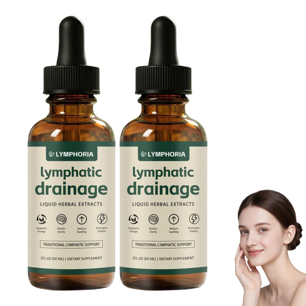 Yestree Lymphoria Lymphatic Drainage Drops, Lymphoria Drops, Water Balance Support, Promote Overall Health, Natural Ingredients, For Men And Women, 60Ml (2 B