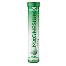 Natures Aid Magnesium Effervescent 20 Tablets – Strawberry Flavour – Supports Muscle, Nerve & Bone Health – High Absorption – Vegan, Non-GMO,