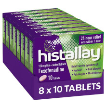 Histallay Hayfever & Allergy Relief Tablets, 80 Tablets, 120mg