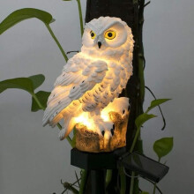 Tuinverlichting op zonne-energie, uilenlamp voor in de tuin, waterdichte LED-zonnelamp, LED-tuinverlichting voor decoratie