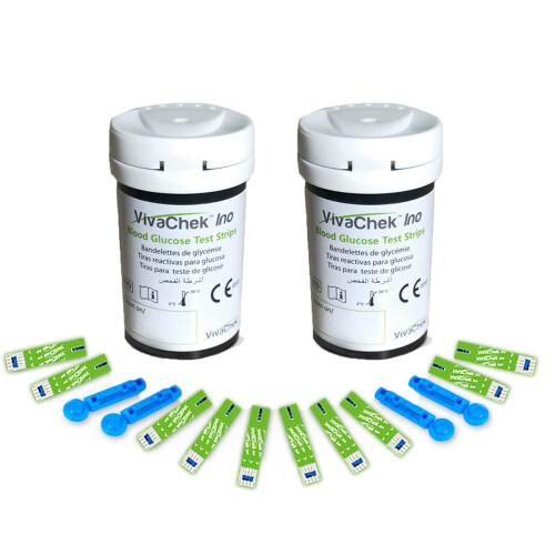 VivaChek Diabetes Strips x 100 & Diabetes Lancets x 100, Auto-Code