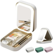 Make-up opbergdoos - Geïntegreerd - Verlichte spiegel - 3 kleurstanden - Compact en lichtgewicht
